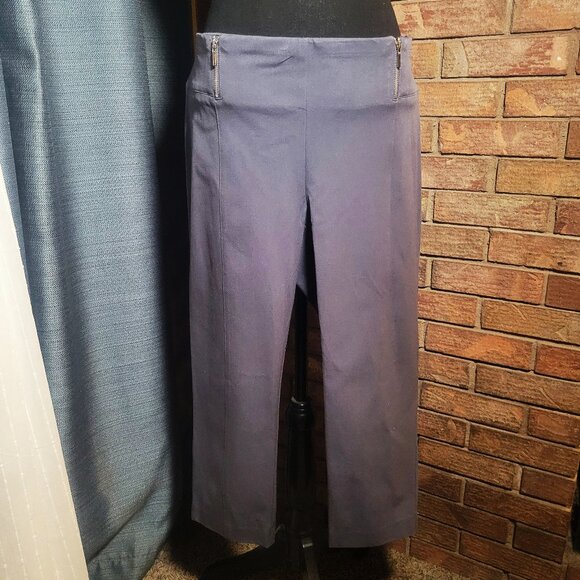 NWT Alfani Dress Pull-on Wide Waistband Capri w/Stretch- Stadium Gray - Size 14 - Picture 1 of 13